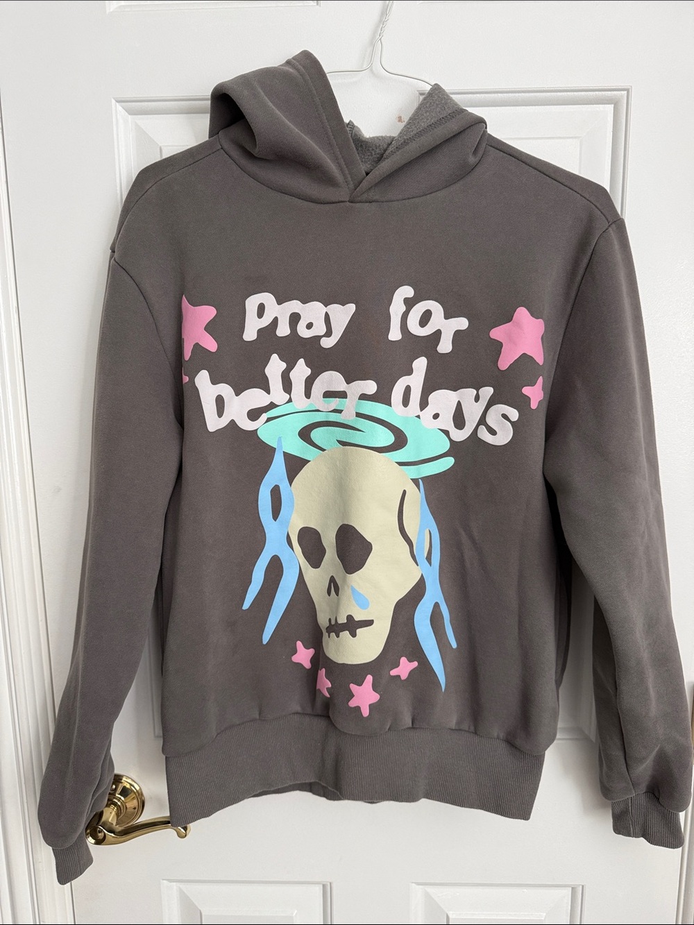 PacSun Graphic Hoodie - 'Pray for Better Days' - S